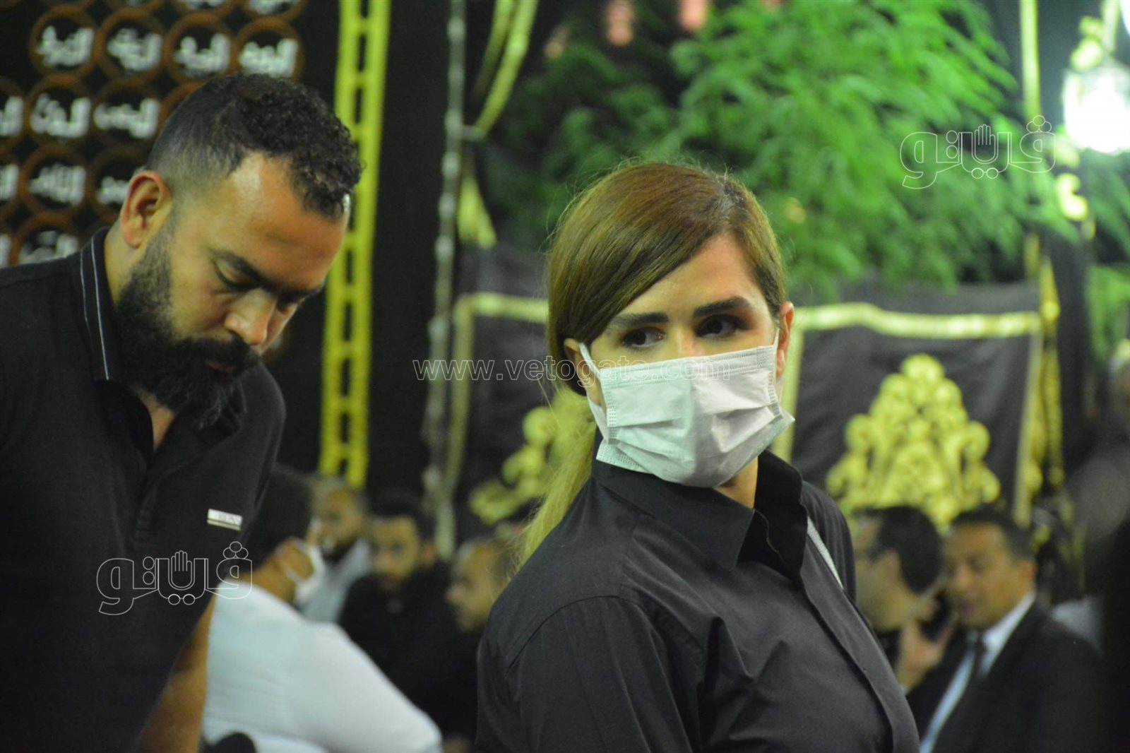 العامري فاروق وصبري فواز ومحمد العدل في عزاء والد محمد سراج (28)