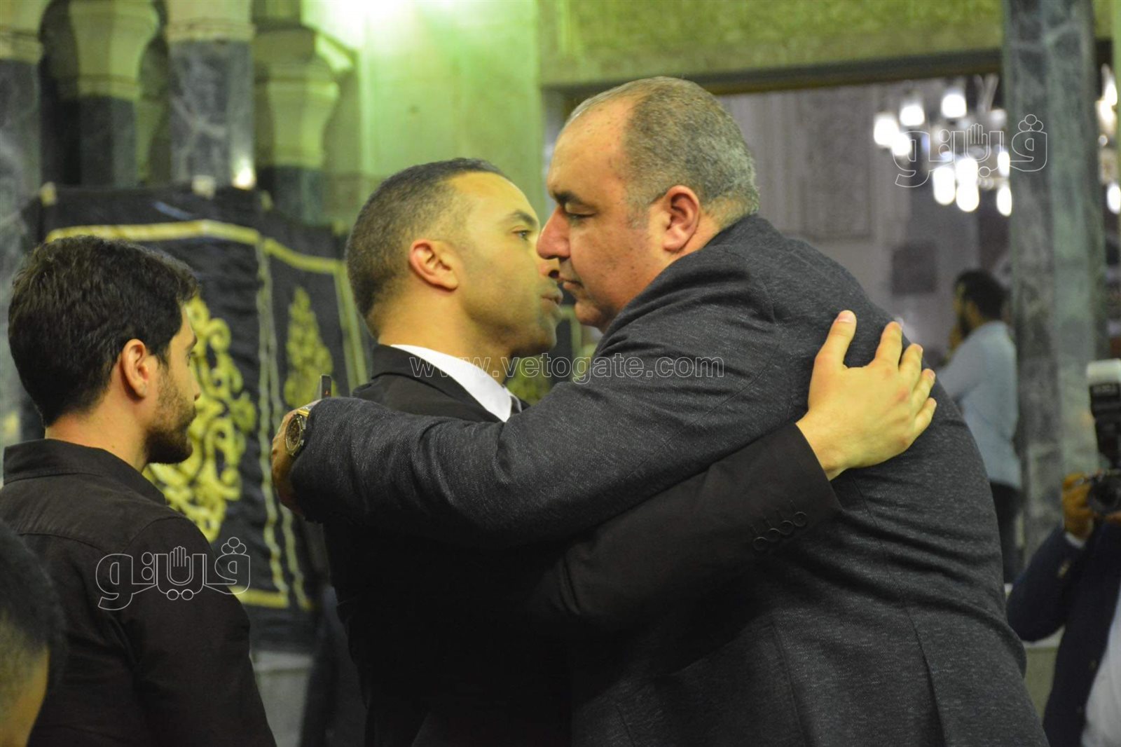 احمد دياب والدرندلى وخالد بيبو يشاركون في عزاء والد محمد سراج (7)