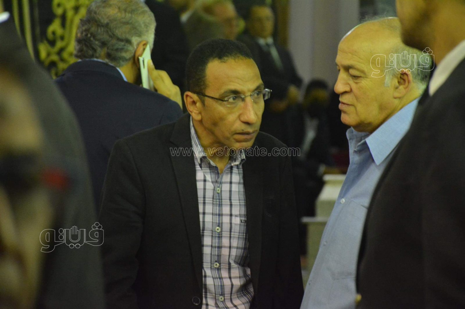 احمد دياب والدرندلى وخالد بيبو يشاركون في عزاء والد محمد سراج (12)