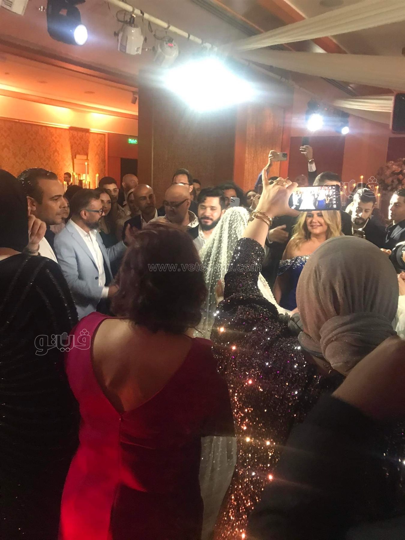 حفل زفاف بوسي بحضور نجوم الفن (11)