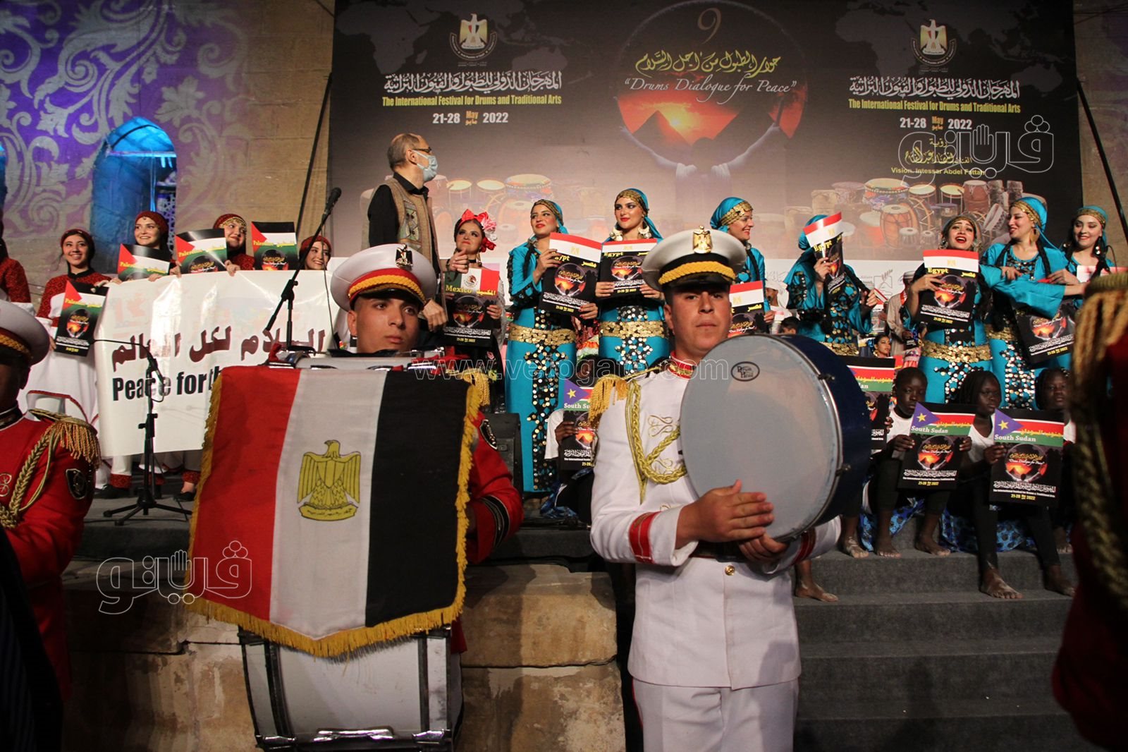 كرنفال مصري عالمي.. حفل ختام مهرجان الطبول للفنون التراثية 2022 (20)