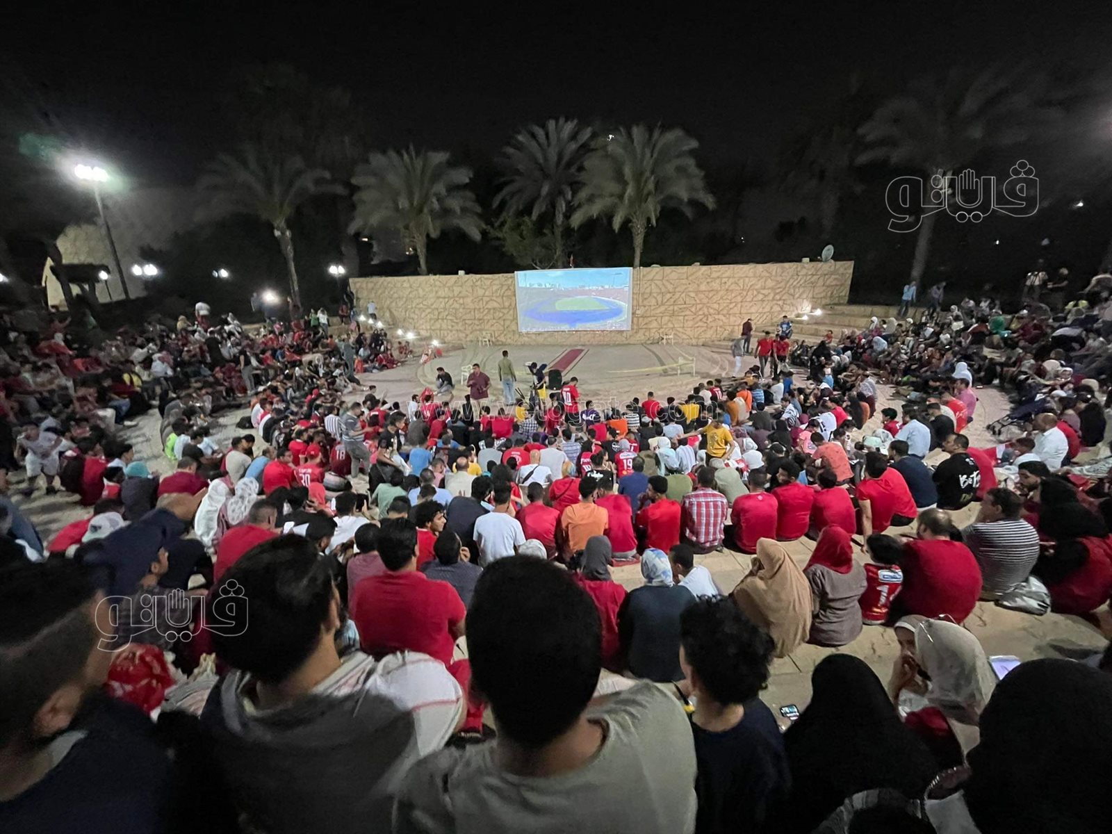 جماهير الأهلي بمركز شباب الجزير (2)