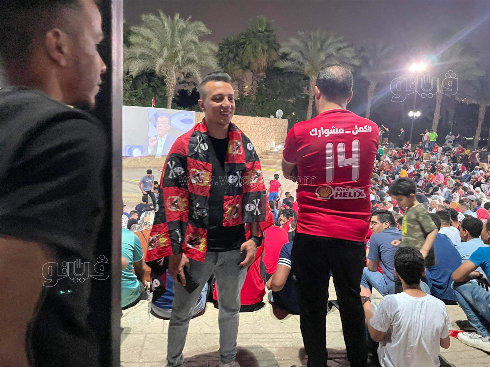 جماهير الأهلي بمركز شباب الجزير (3)