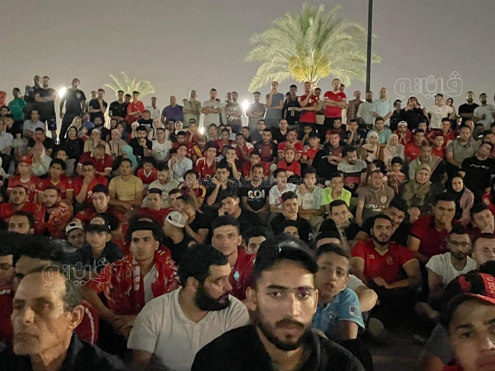 رد فعل جمهور الأهلي بعد الهدف الأول للوداد (1)