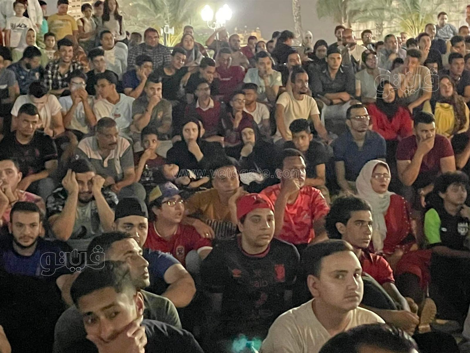 رد فعل جمهور الأهلي بعد الهدف الأول للوداد (2)