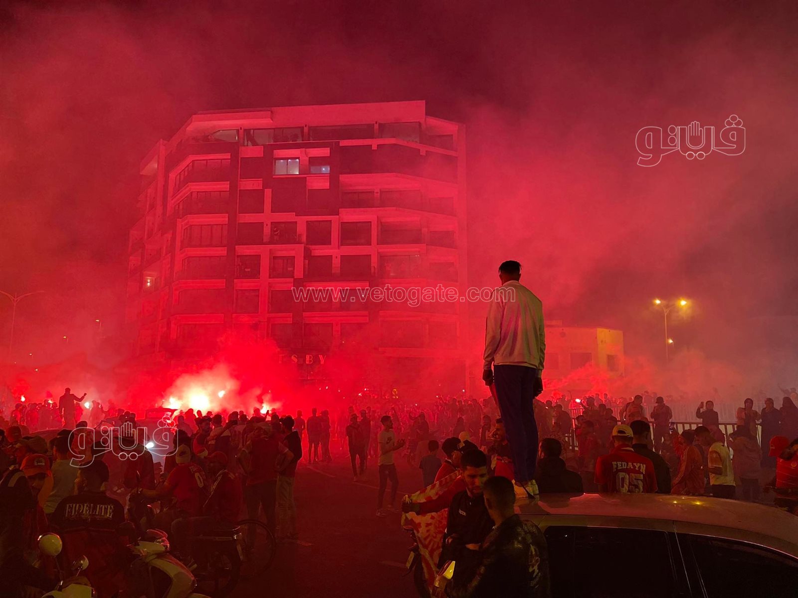 إحتفالات جماهير الوداد (7)