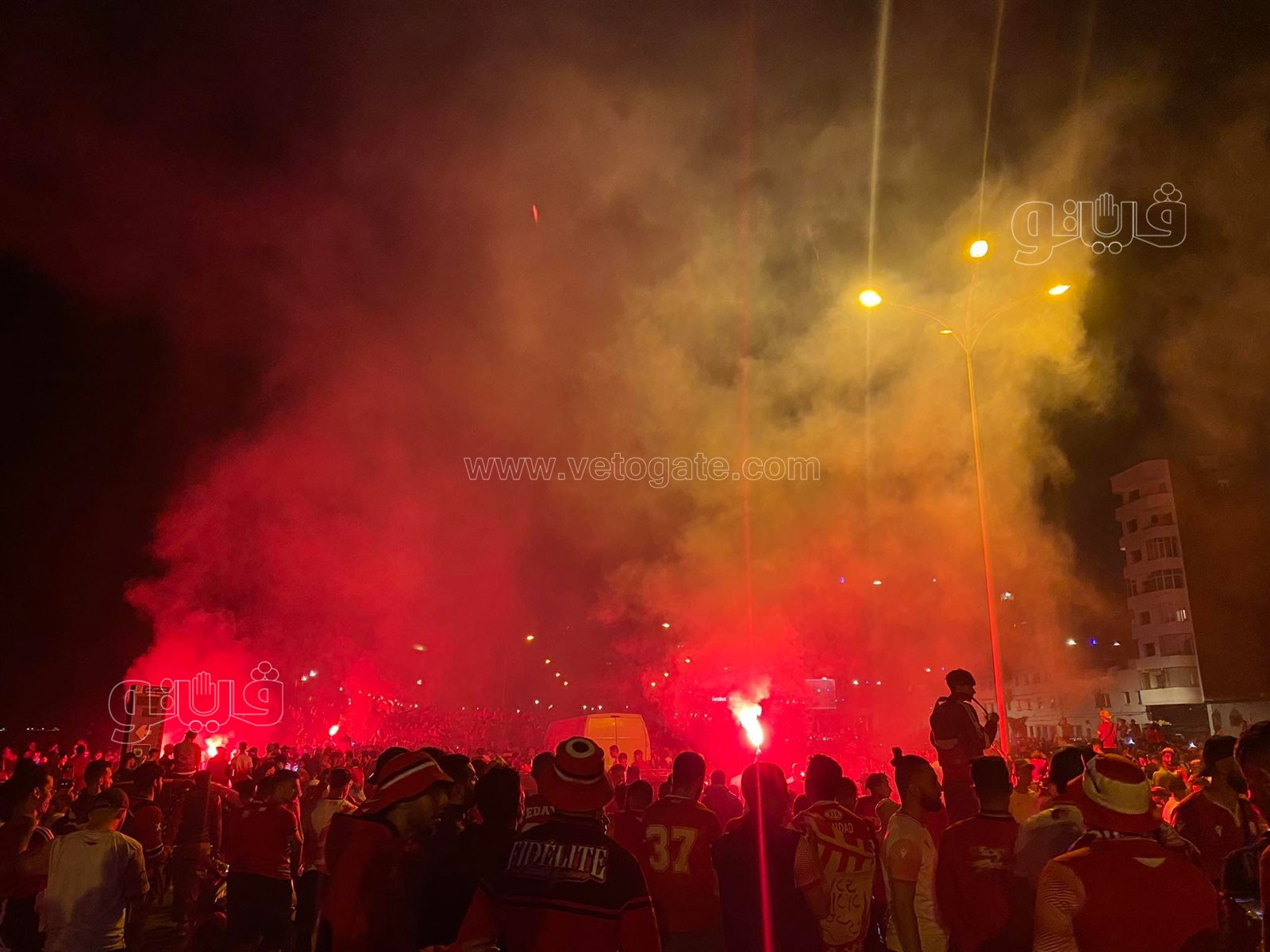 إحتفالات جماهير الوداد (13)