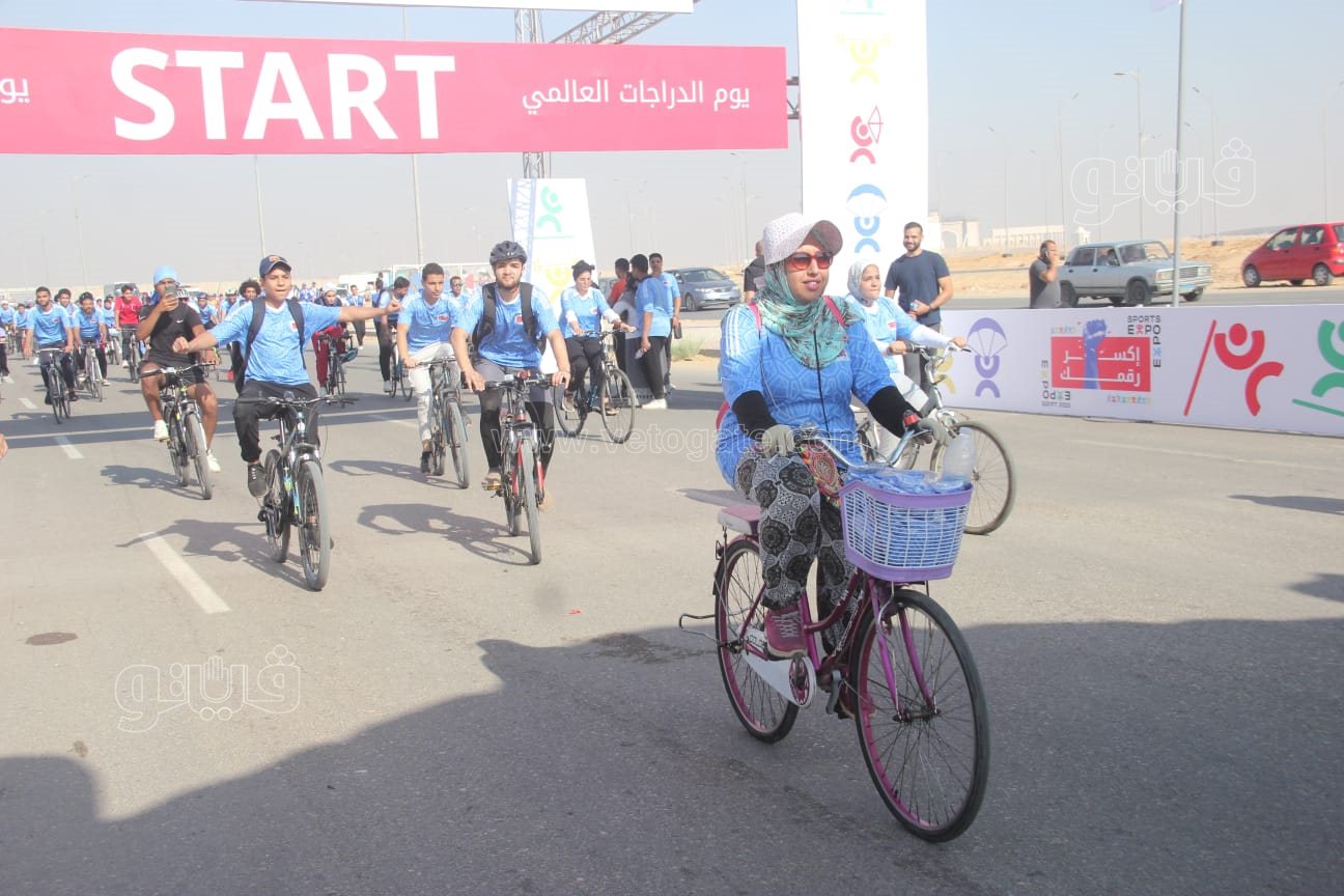 احتفالية باليوم العالمي للدراجات في العاصمة الإدارية (10)