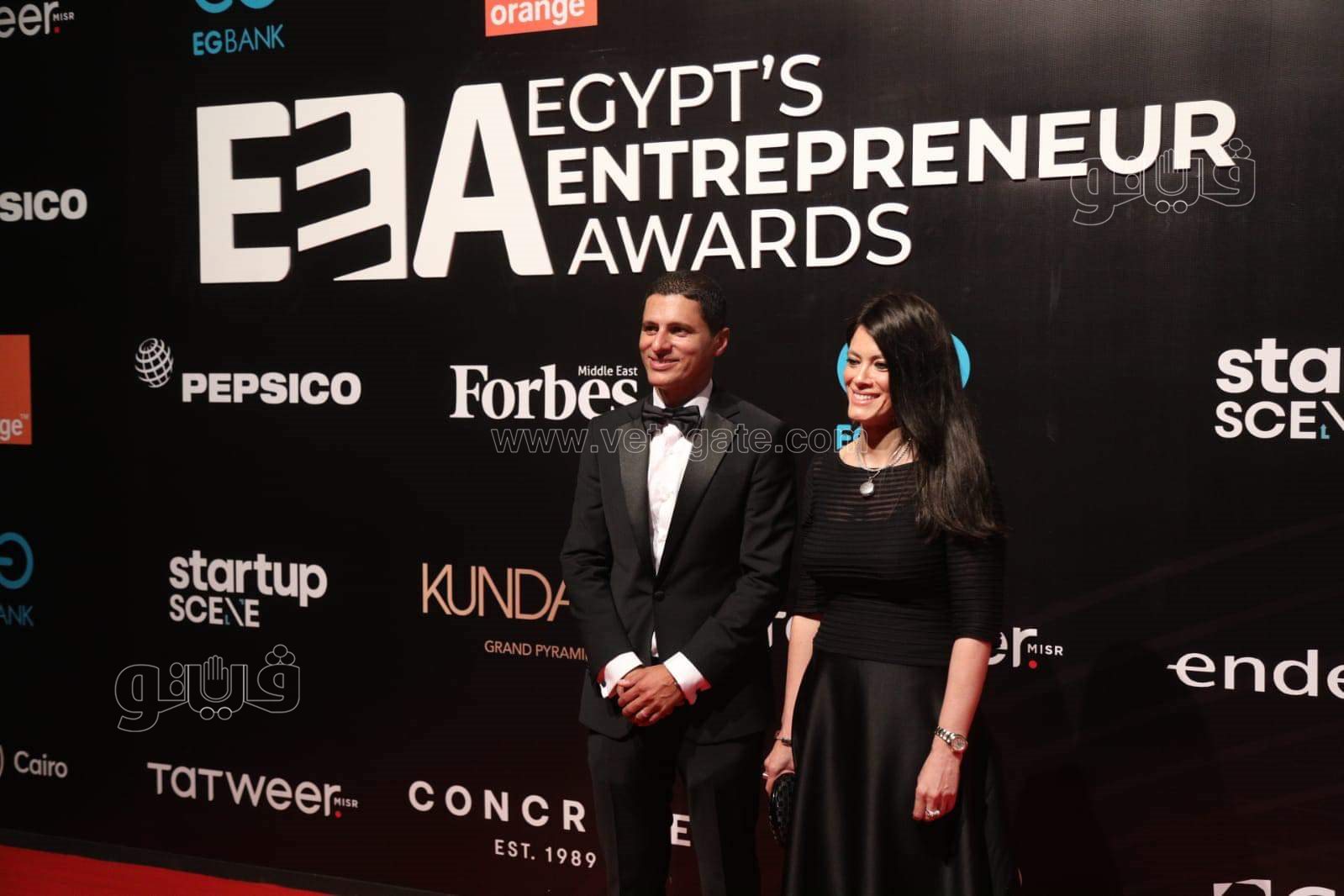 نجيب وسميح ساويرس والمشاط  في حفل إعلان جوائز ريادة الأعمال EEA (28)