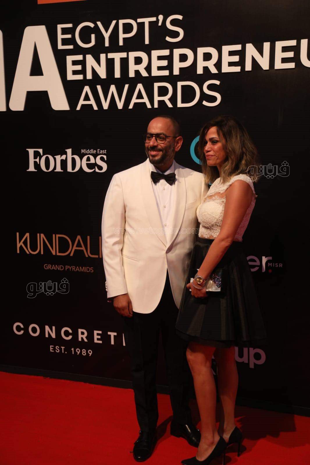 نجيب وسميح ساويرس والمشاط  في حفل إعلان جوائز ريادة الأعمال EEA (29)