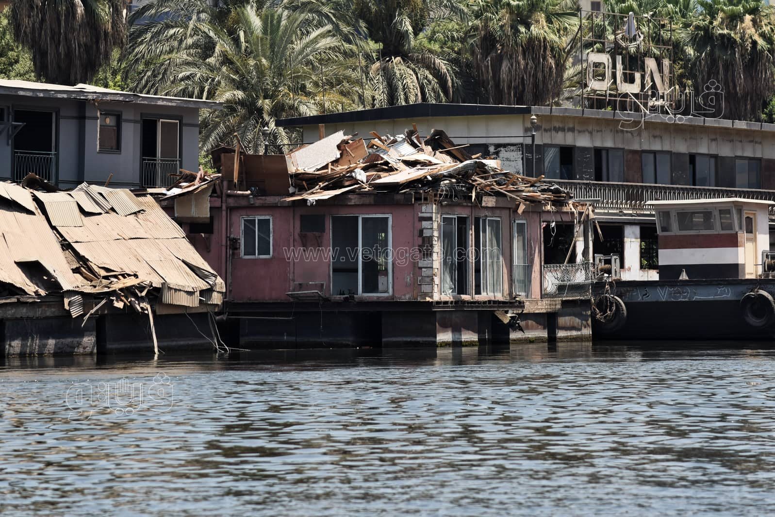 ازالة اكثر من 15 عائمة على نيل القاهرة (20)