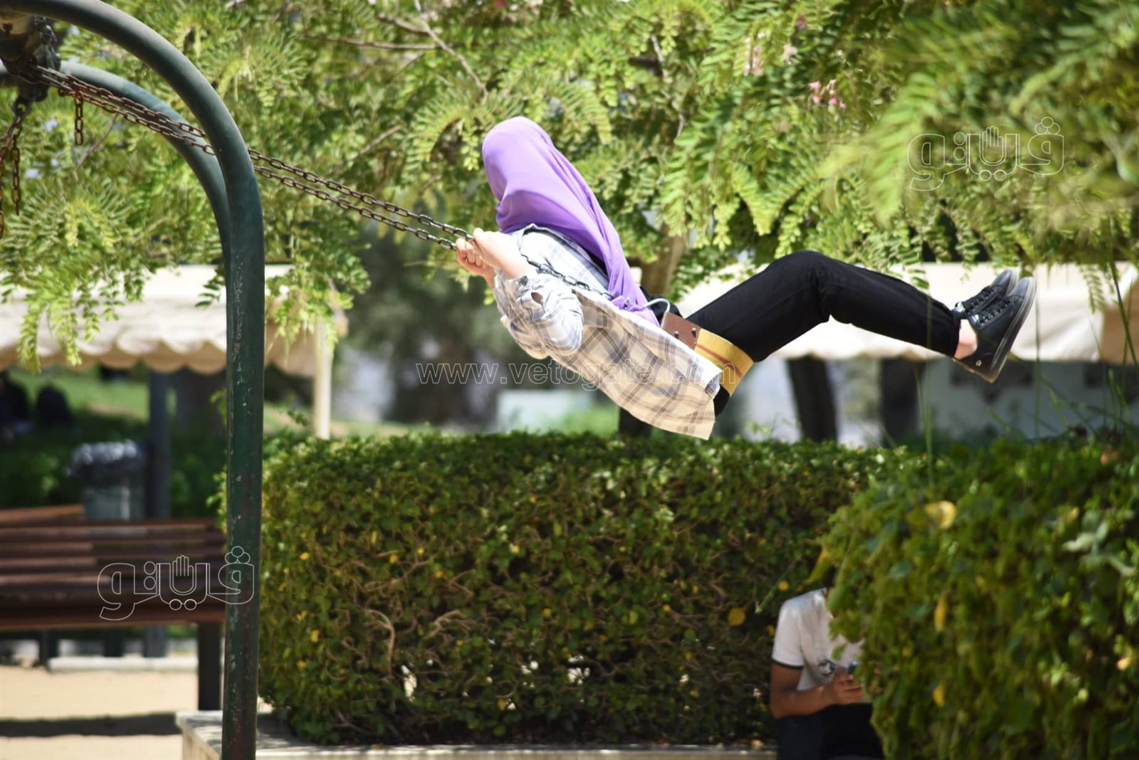 الملاهي تجذب زوار حديقة الأزهر في أول أيام العيد (9)