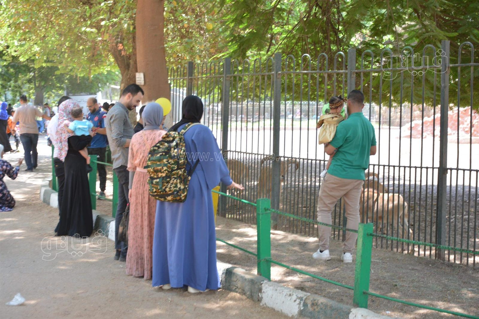 وسط أنغام الدي چي وتلوين وشوش الاطفال.. إقبال على حديقة الحيوان في ثالث ايام الاضحى (18)