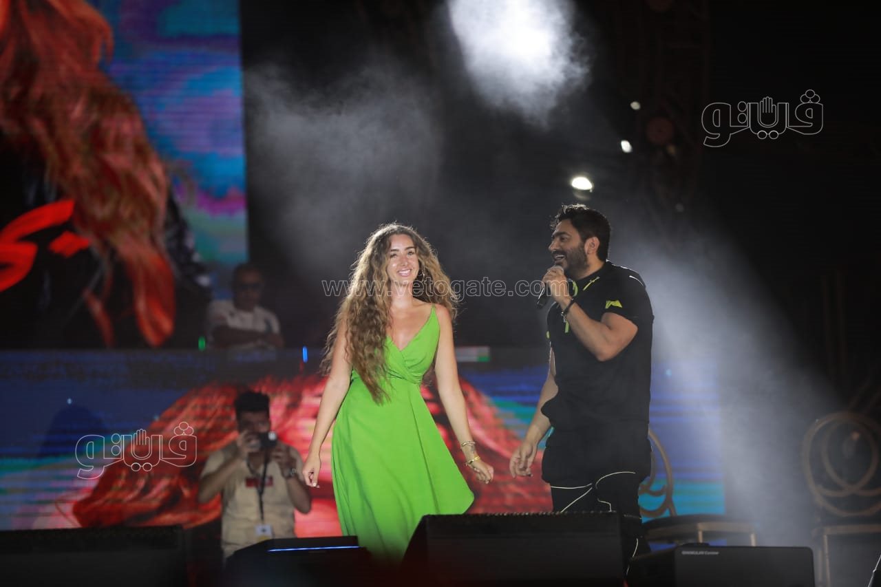  تامر حسني يتالق بحفل جماهيري في إطلاق عشأنجي (8)