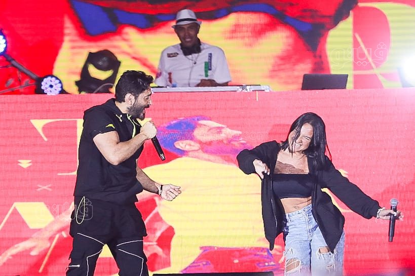  تامر حسني يتالق بحفل جماهيري في إطلاق عشأنجي (29)