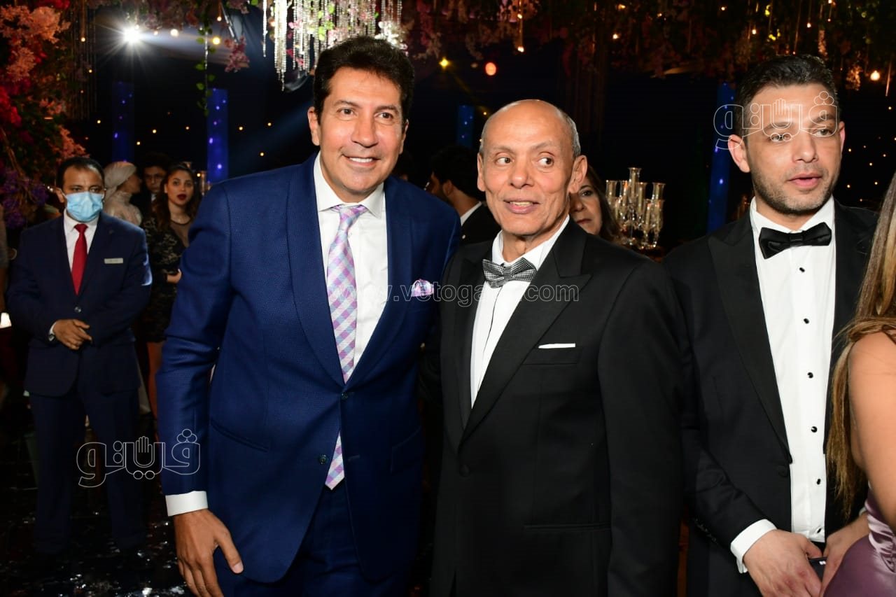 نجوم الفن والمشاهير في زفاف ابنة عصام إمام شقيق الزعيم (28)