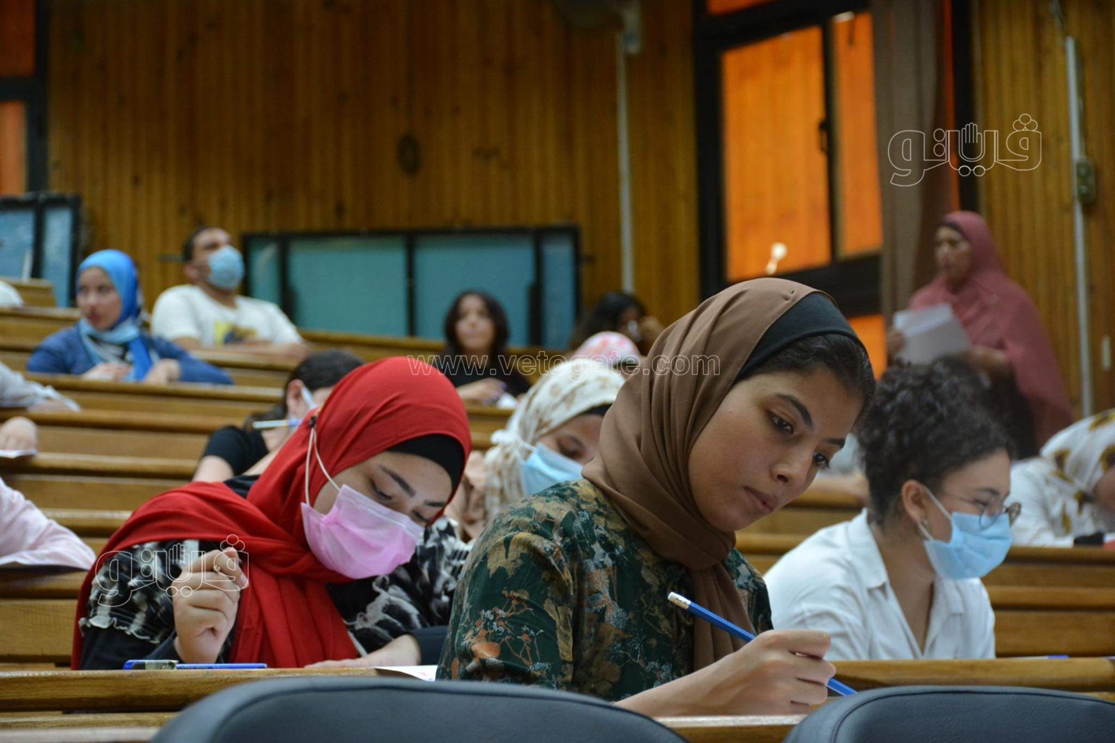 عميد إعلام القاهرة تتفقد امتحان القدرات لطلاب الثانوية (1)