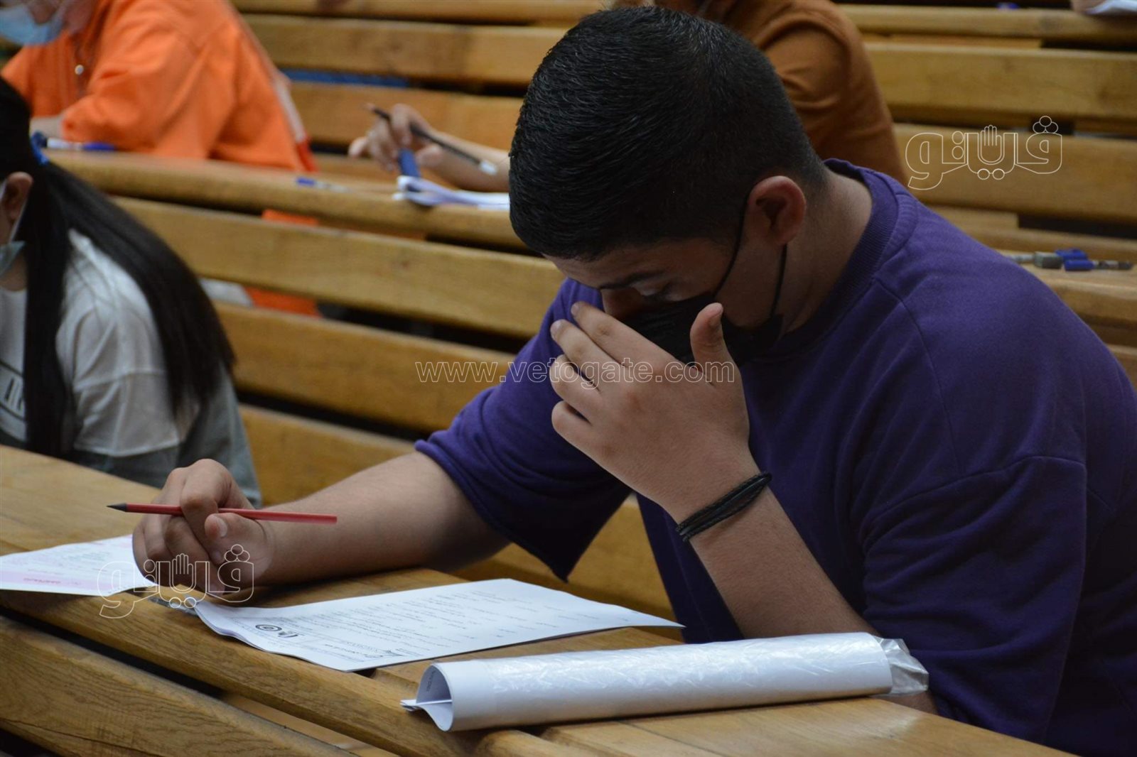 عميد إعلام القاهرة تتفقد امتحان القدرات لطلاب الثانوية (11)