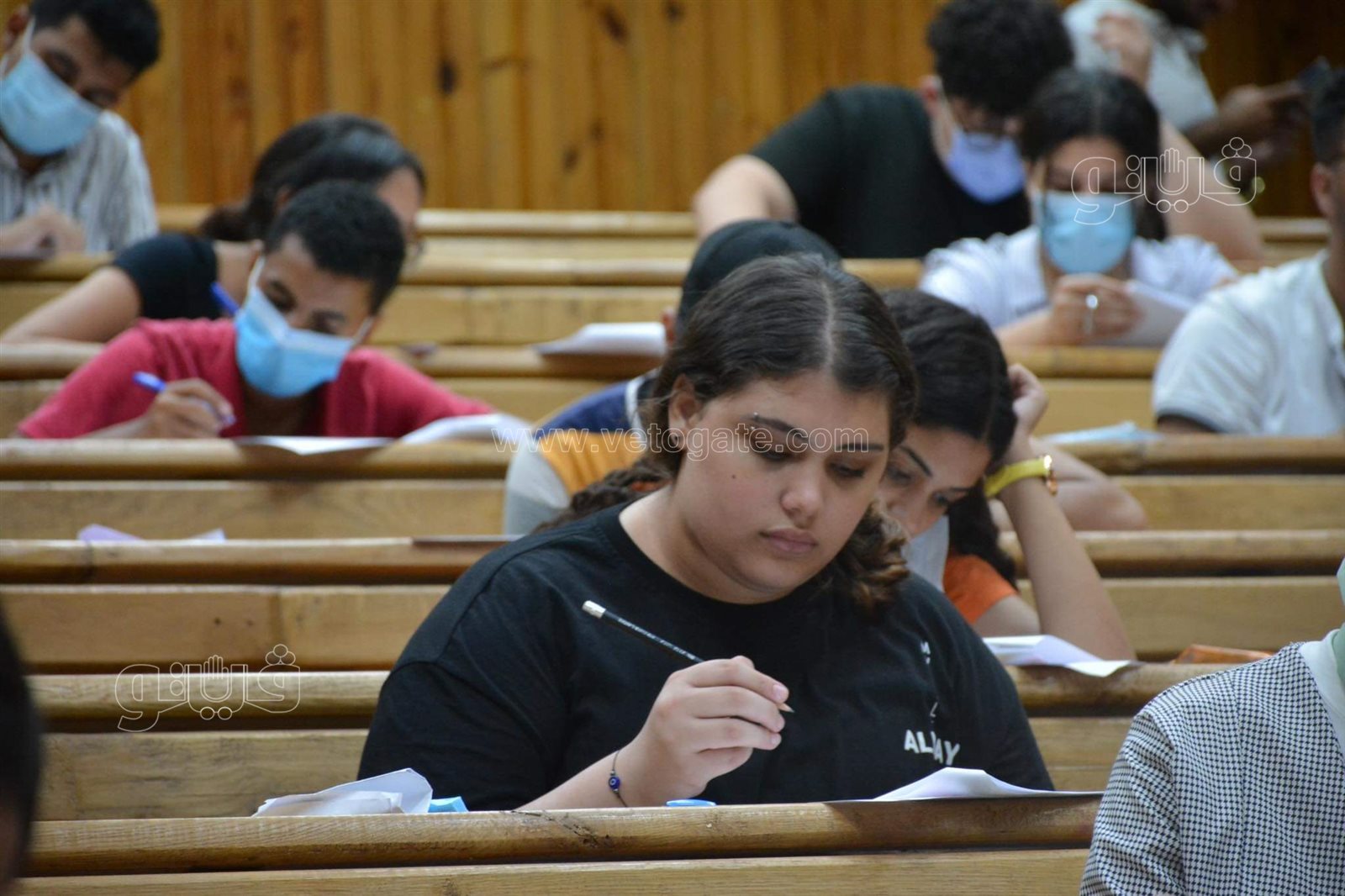 عميد إعلام القاهرة تتفقد امتحان القدرات لطلاب الثانوية (33)