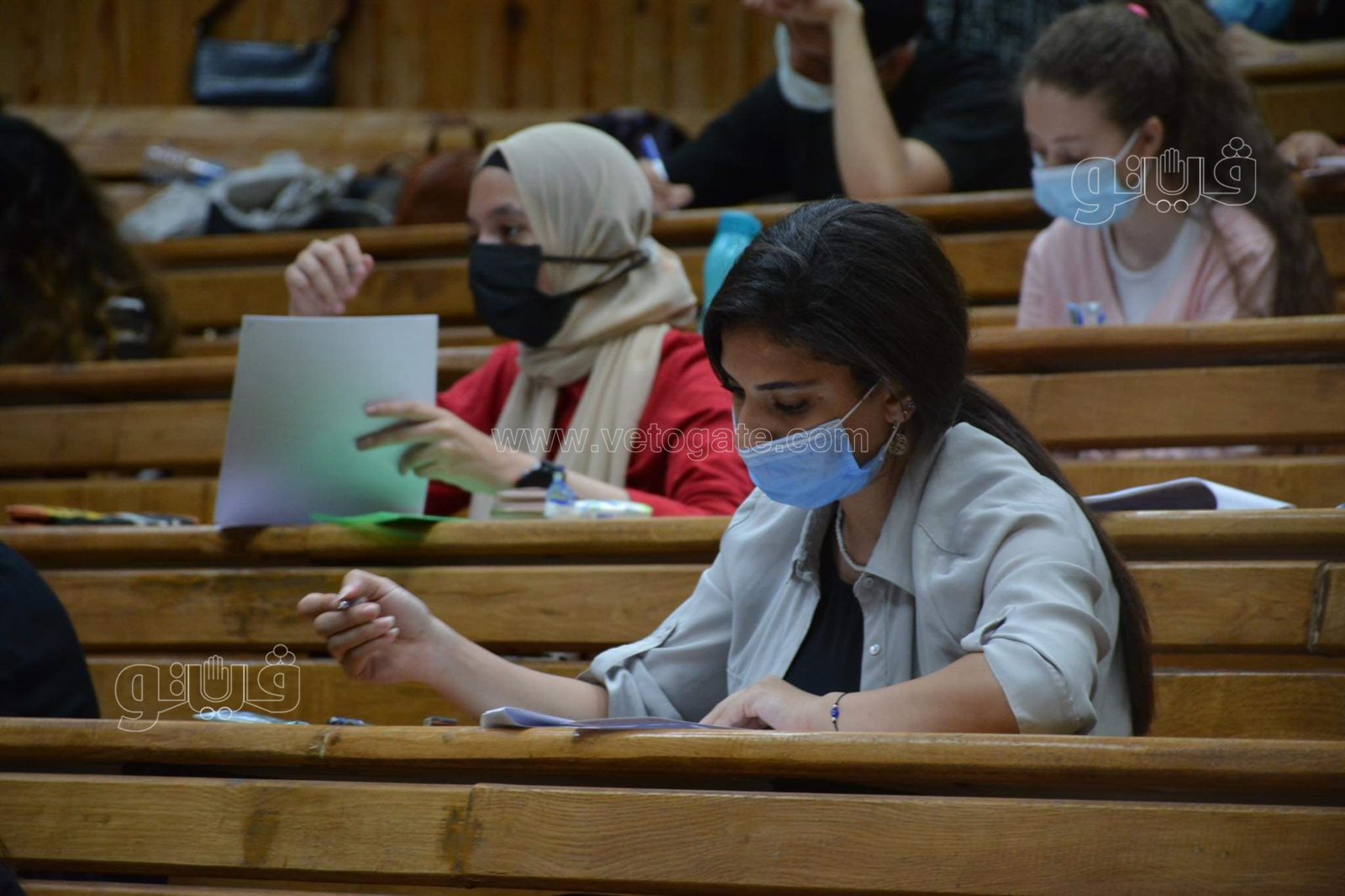 عميد إعلام القاهرة تتفقد امتحان القدرات لطلاب الثانوية (35)