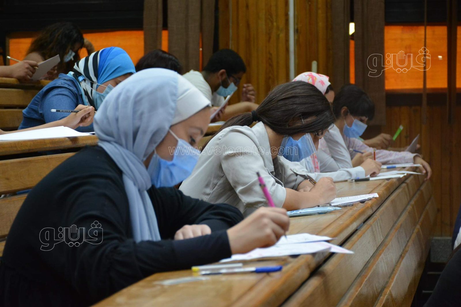 عميد إعلام القاهرة تتفقد امتحان القدرات لطلاب الثانوية (36)