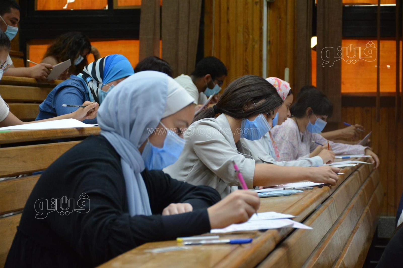 عميد إعلام القاهرة تتفقد امتحان القدرات لطلاب الثانوية (40)