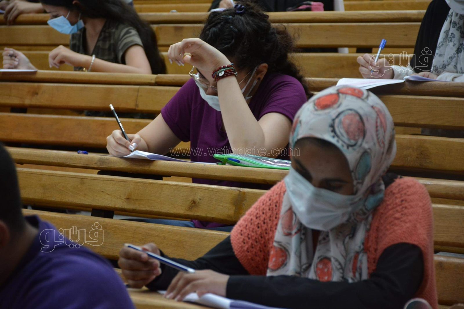 عميد إعلام القاهرة تتفقد امتحان القدرات لطلاب الثانوية (3)