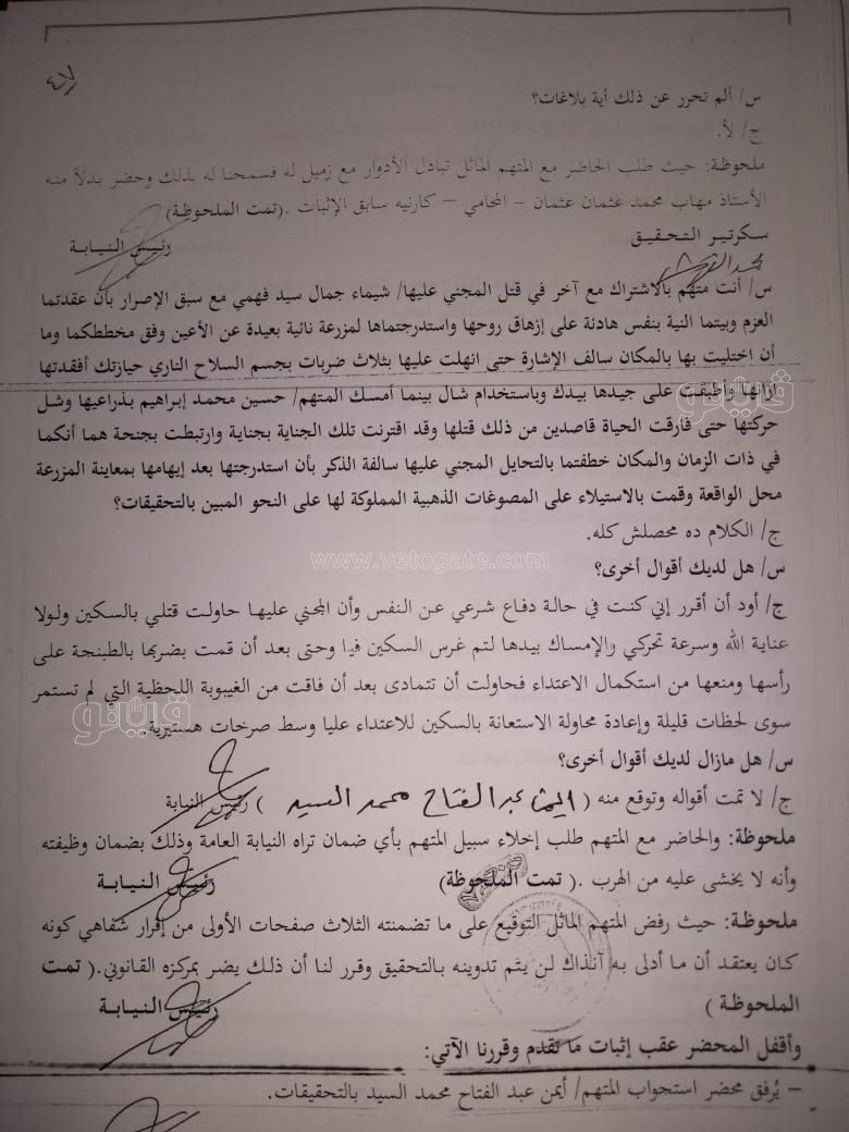 نص تحقيقات النيابة في قضية مقتل المذيعة شيماء جمال (13)