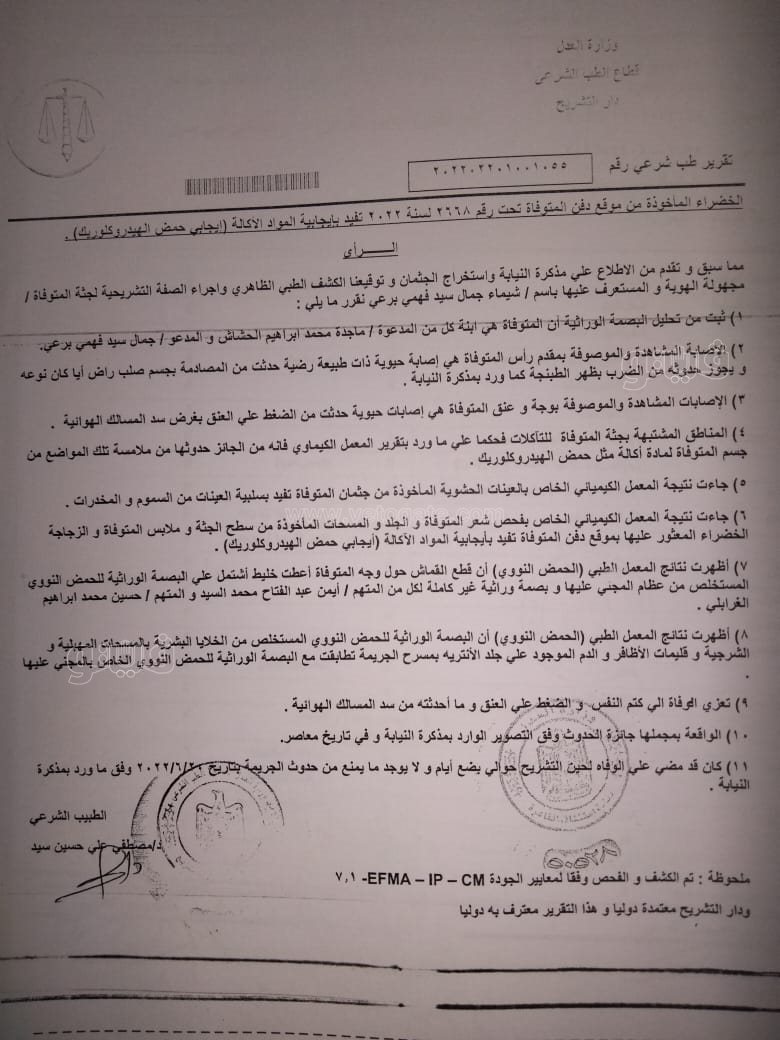 نص تحقيقات النيابة في قضية مقتل المذيعة شيماء جمال (31)