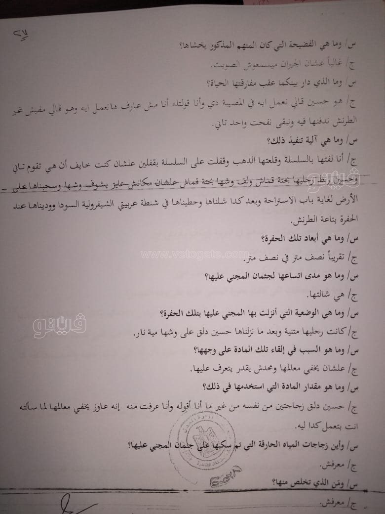 نص تحقيقات النيابة في قضية مقتل المذيعة شيماء جمال (105)