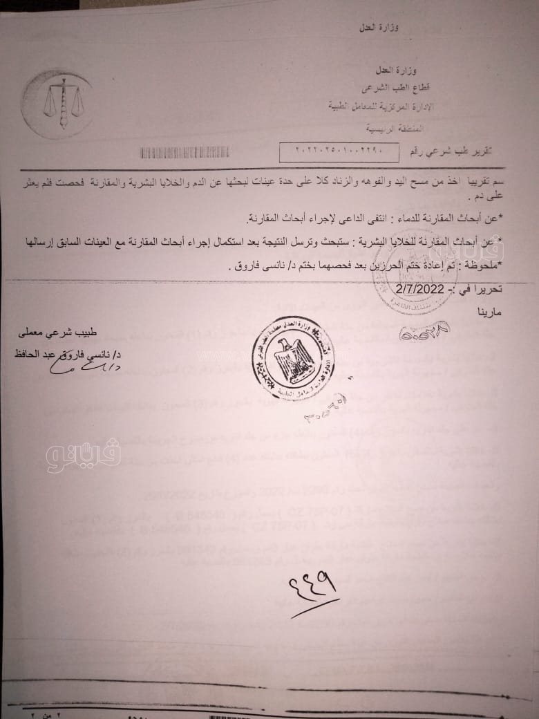 نص تحقيقات النيابة في قضية مقتل المذيعة شيماء جمال (139)