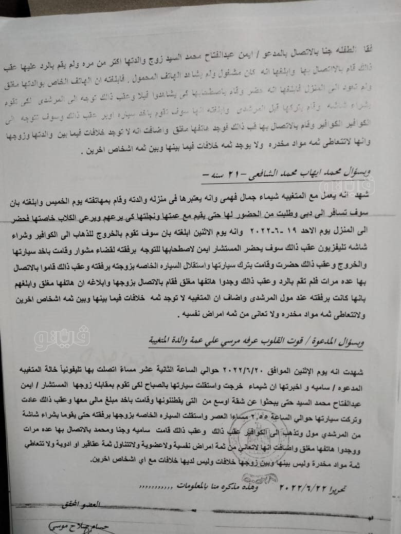 نص تحقيقات النيابة في قضية مقتل المذيعة شيماء جمال (178)