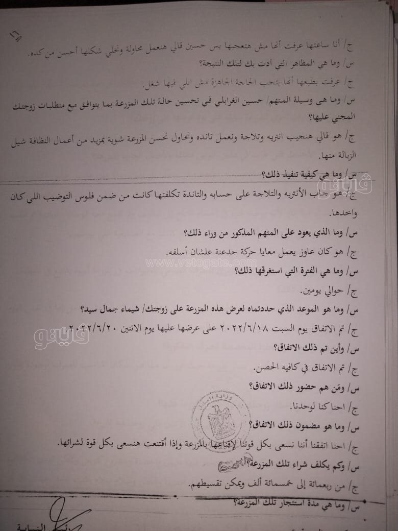 نص تحقيقات النيابة في قضية مقتل المذيعة شيماء جمال (249)