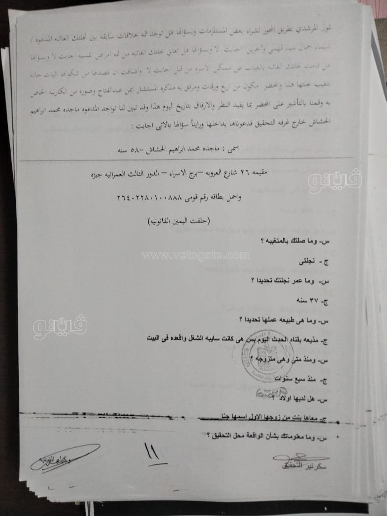 نص تحقيقات النيابة في قضية مقتل المذيعة شيماء جمال (270)