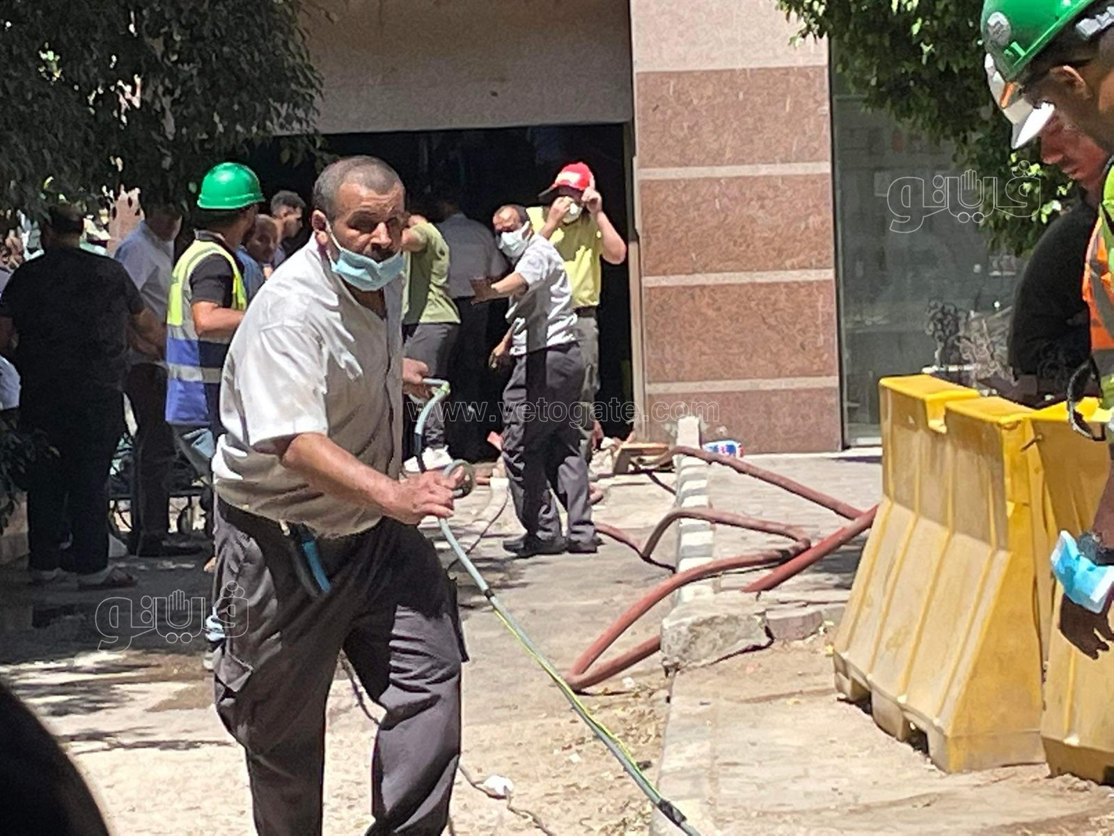 اندلاع حريق في مول هيلتون رمسيس (2)