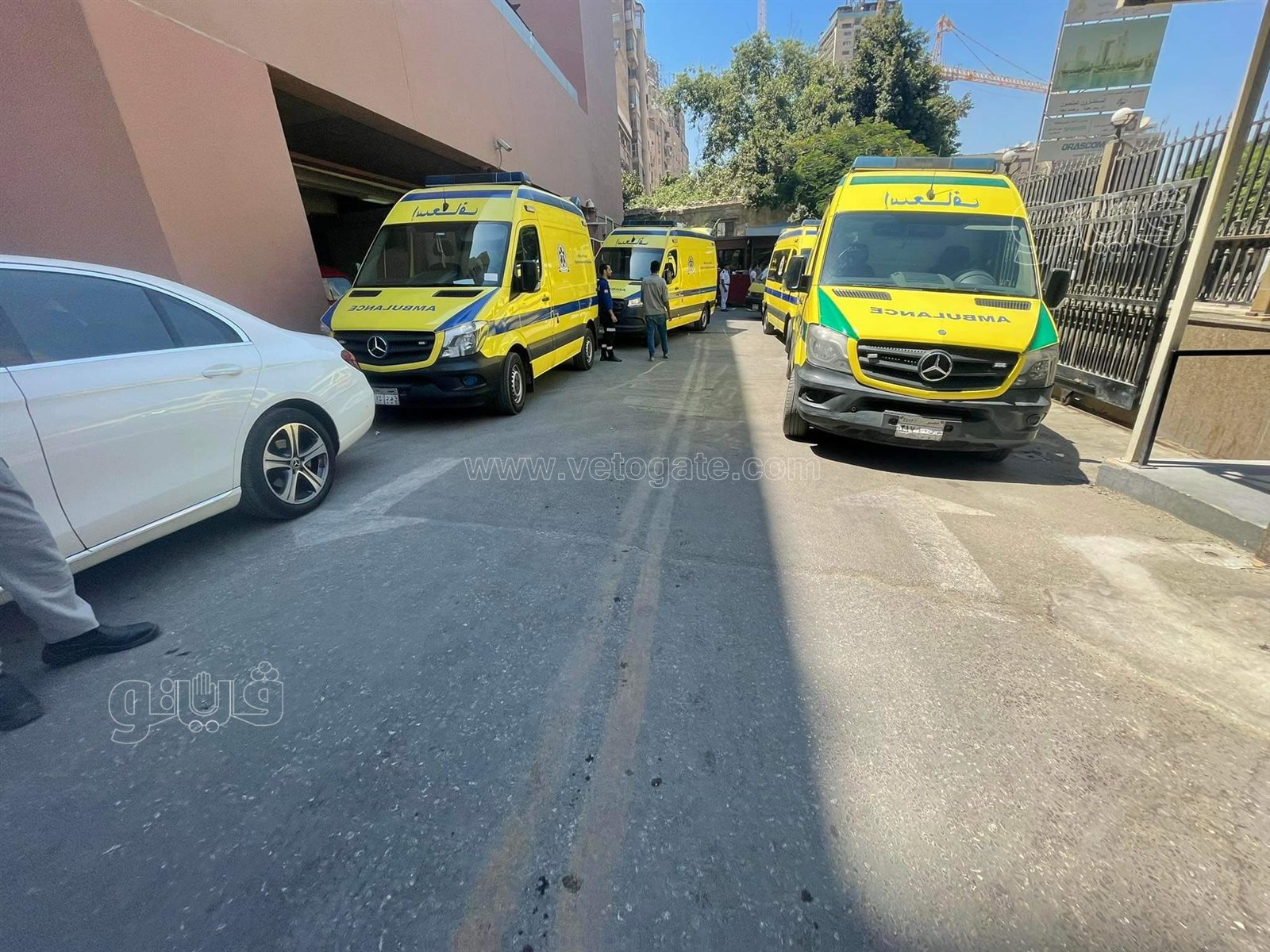 اندلاع حريق في مول هيلتون رمسيس (3)