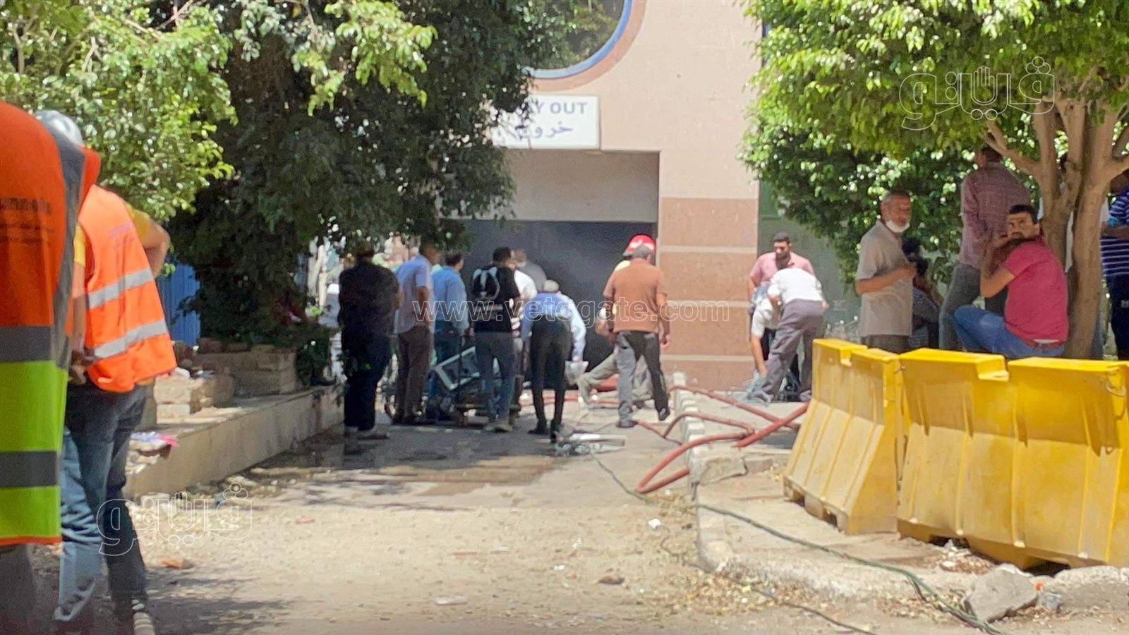 اندلاع حريق في مول هيلتون رمسيس (4)