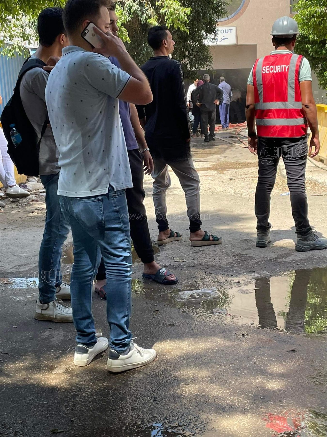 اندلاع حريق في مول هيلتون رمسيس (8)