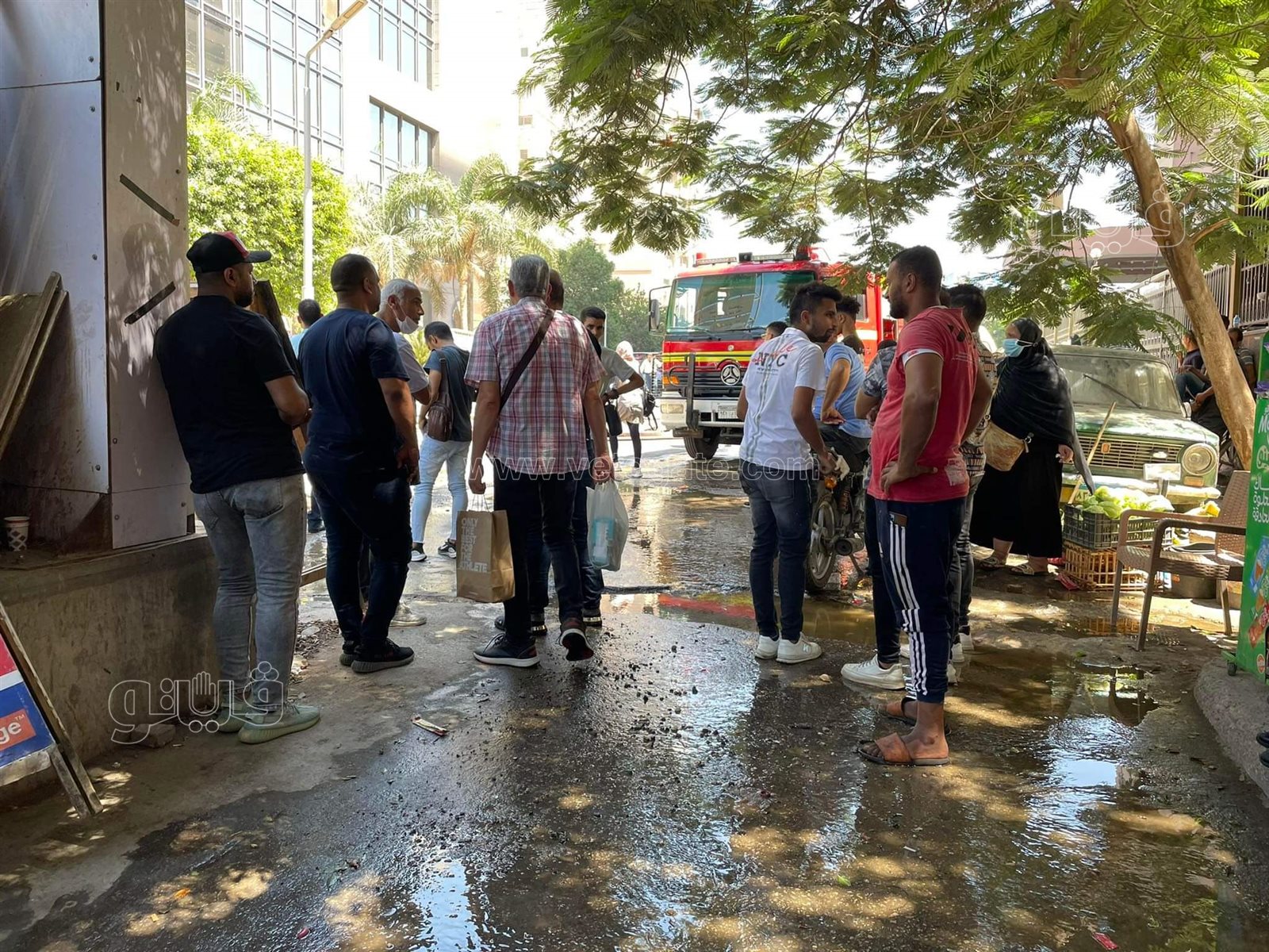 اندلاع حريق في مول هيلتون رمسيس (9)