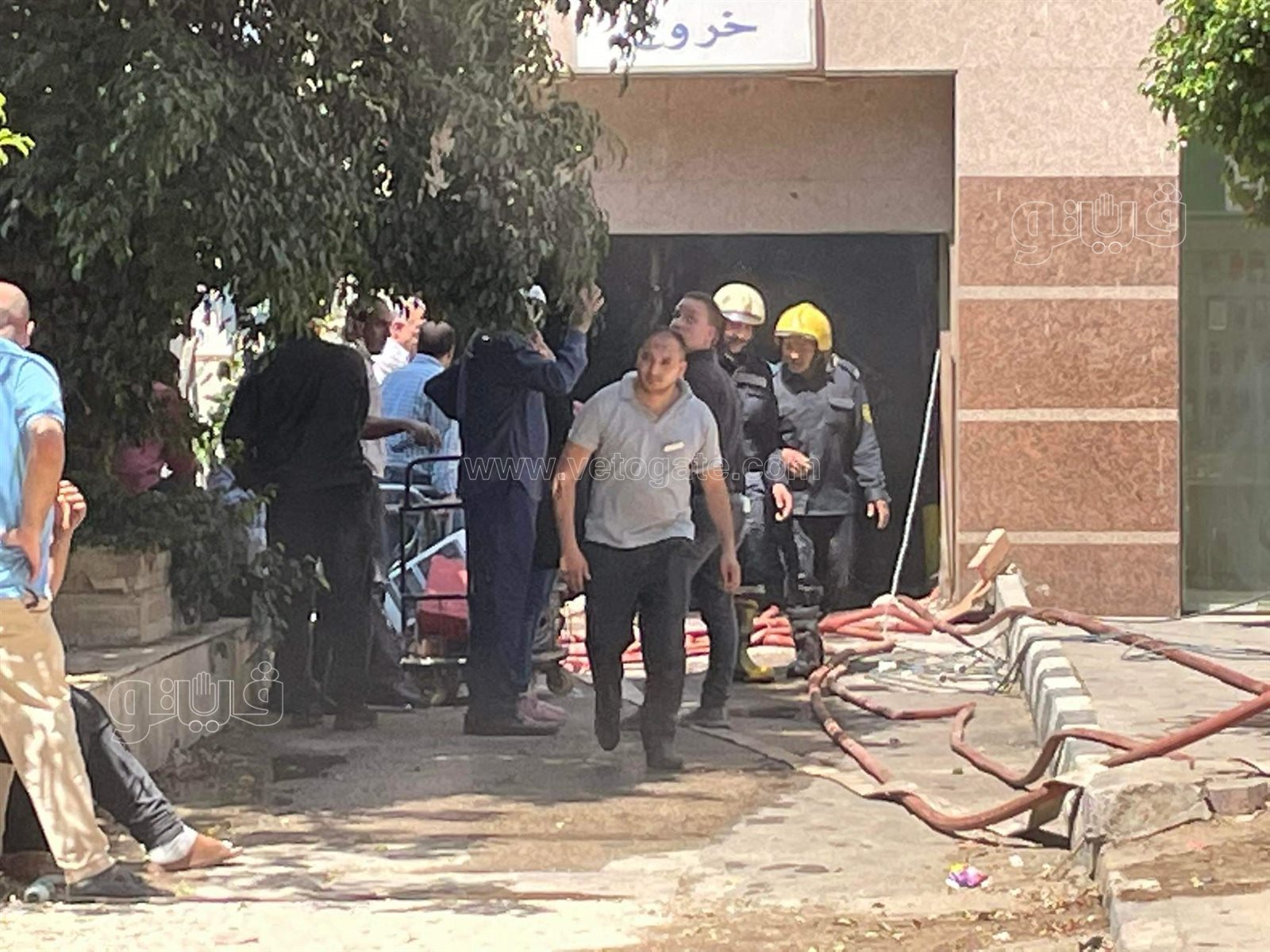 اندلاع حريق في مول هيلتون رمسيس (10)