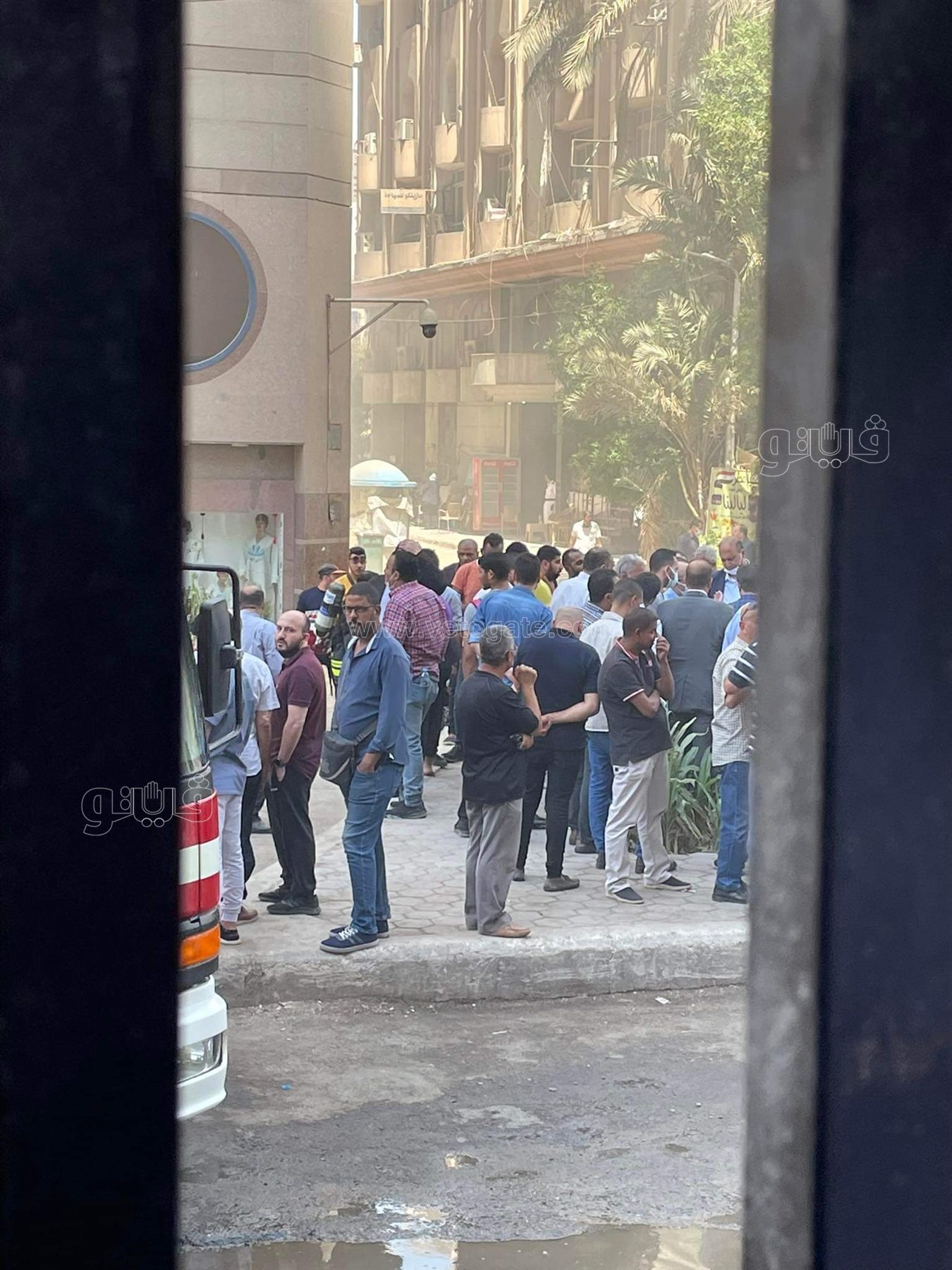 اندلاع حريق في مول هيلتون رمسيس (11)