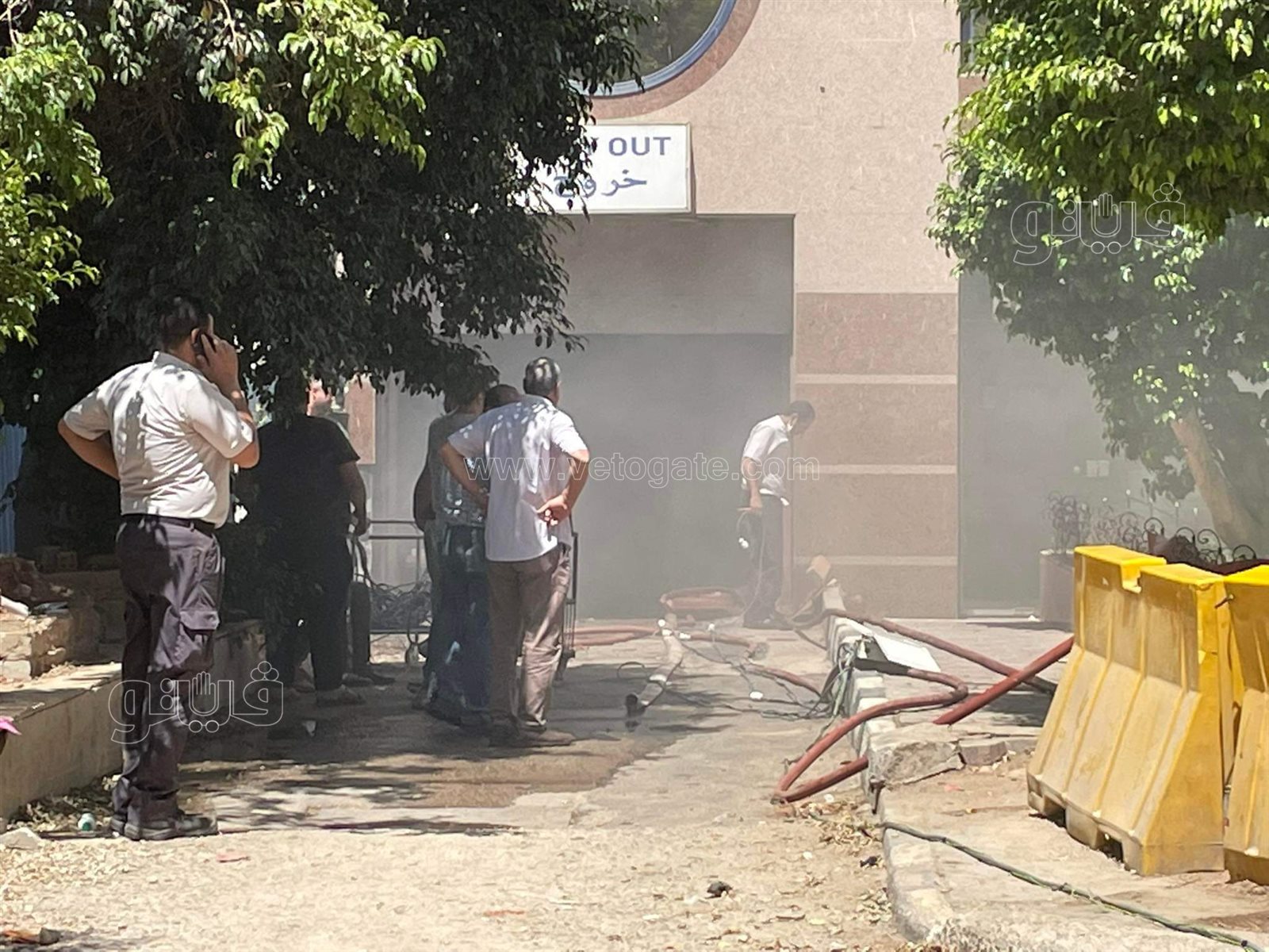 اندلاع حريق في مول هيلتون رمسيس (12)