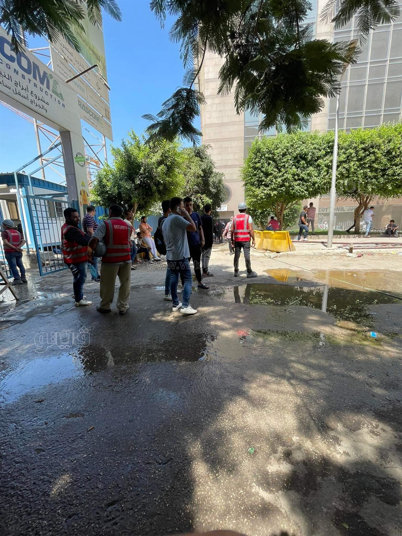 اندلاع حريق في مول هيلتون رمسيس (13)