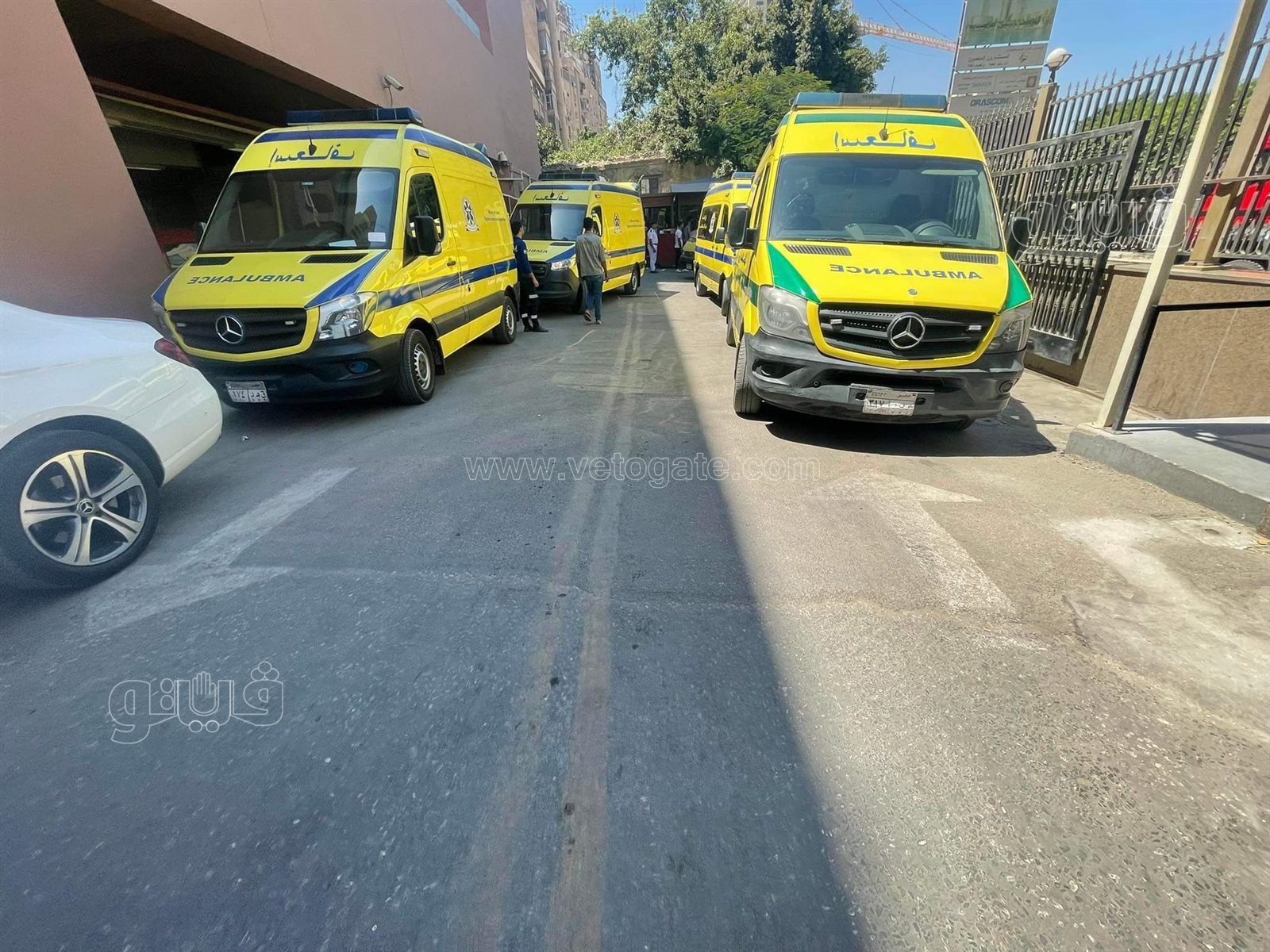 اندلاع حريق في مول هيلتون رمسيس (14)