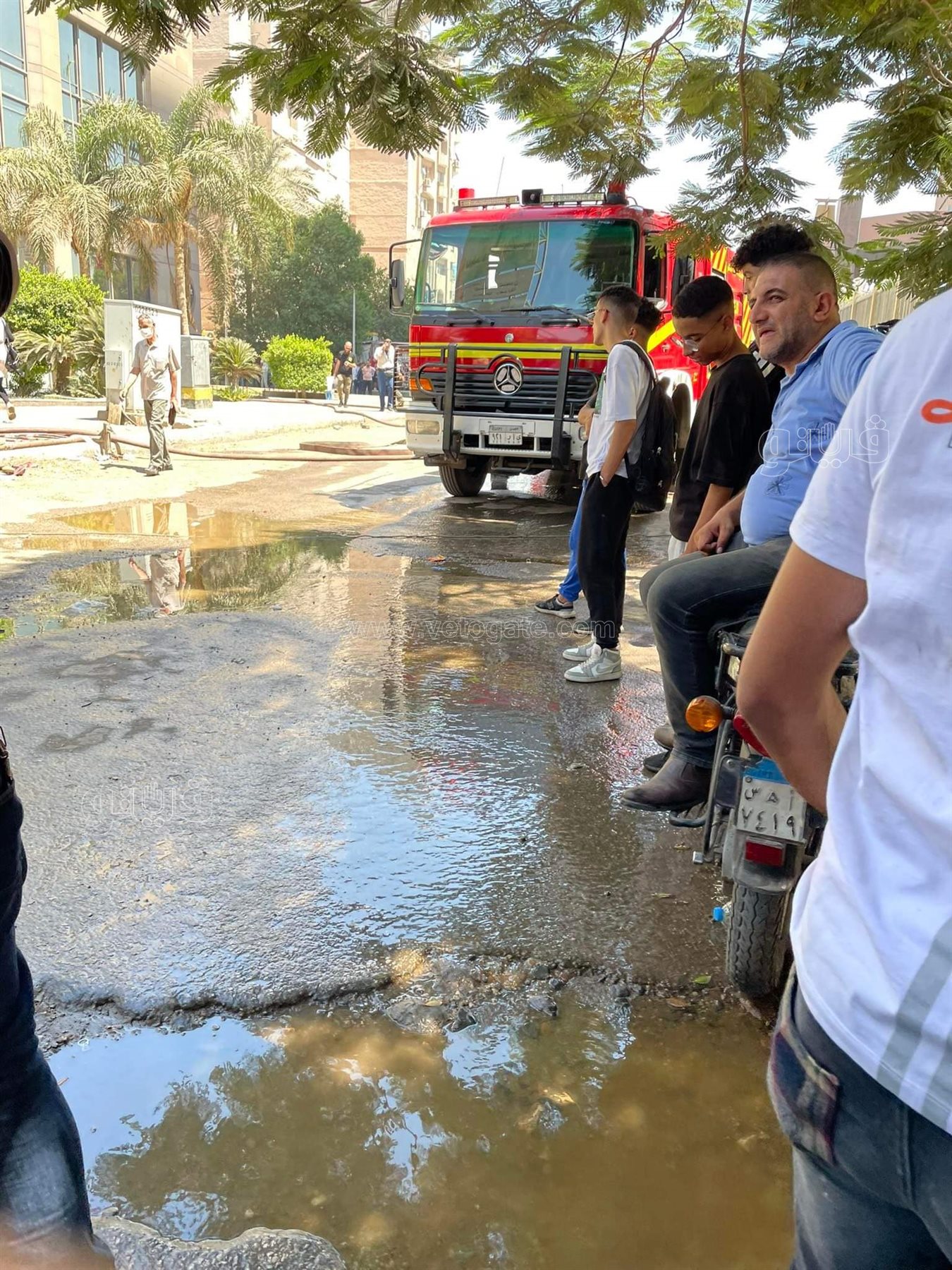 اندلاع حريق في مول هيلتون رمسيس (18)