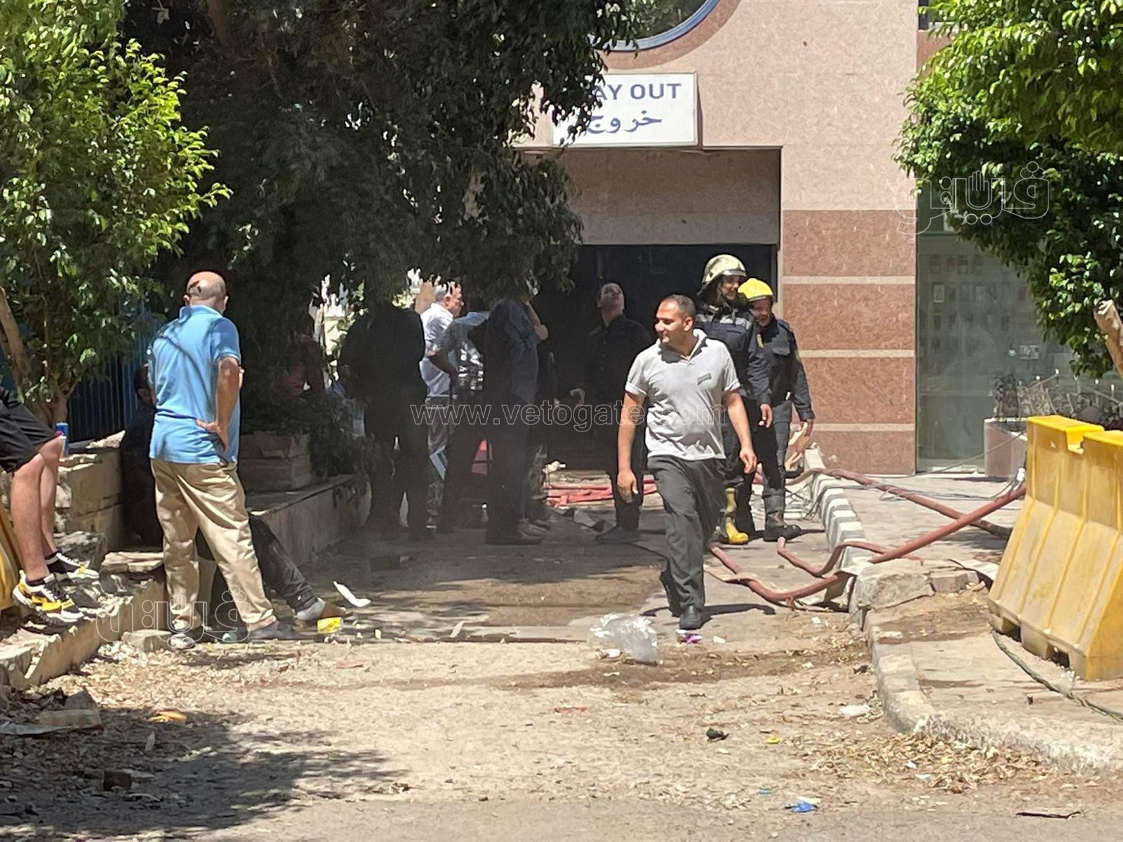 اندلاع حريق في مول هيلتون رمسيس (19)