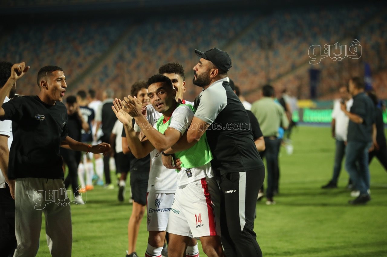 احتفالات لاعبي الزمالك (4)