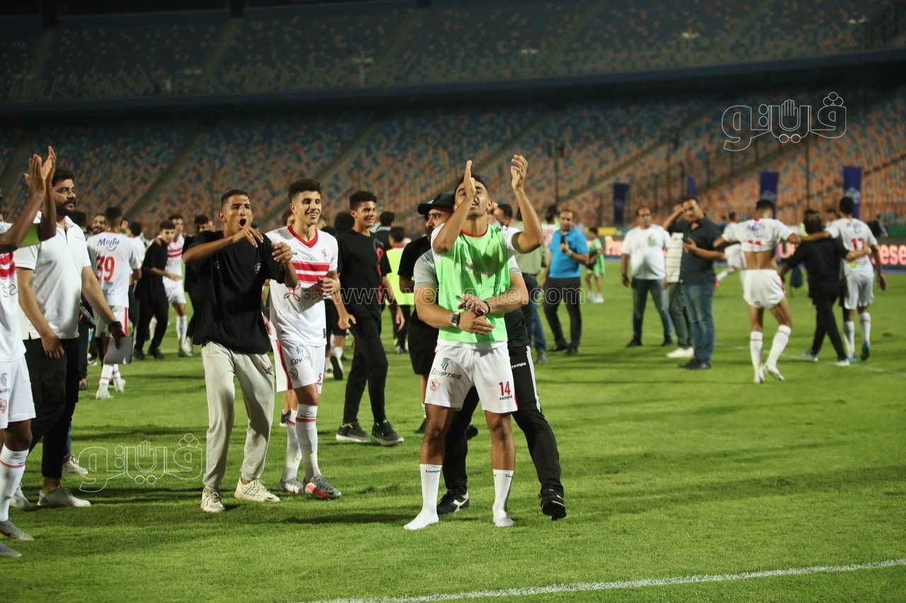 احتفالات لاعبي الزمالك (6)
