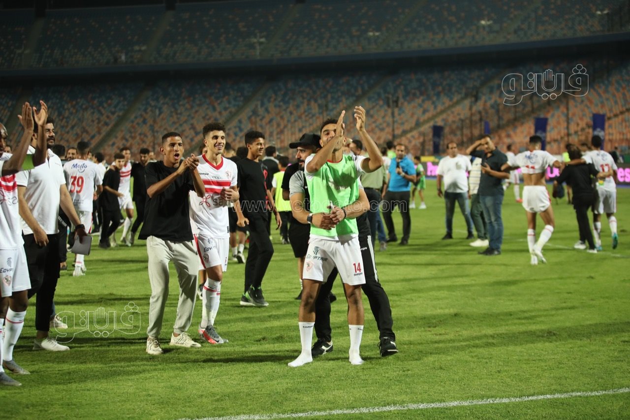احتفالات لاعبي الزمالك (7)