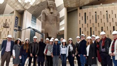 وفد البنك الدولى يشيد بسرعة إنشاء المتحف المصرى الكبير 